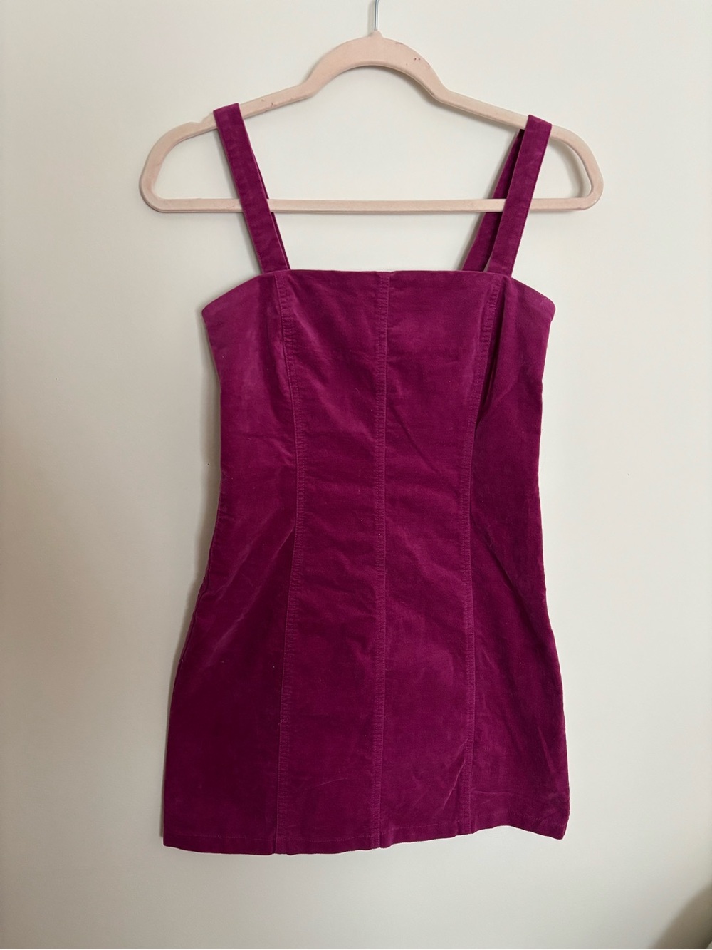 Forever 21 Magenta Corduroy Mini Dress